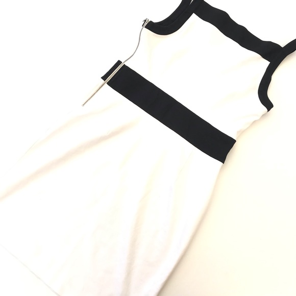 Banana Republic White Color Block Sheath Dress 14 - Picture 3 of 6